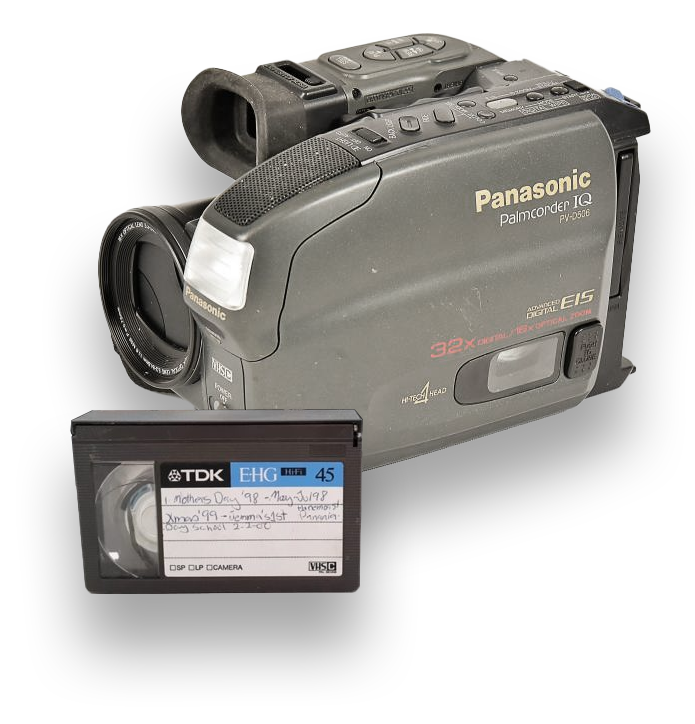 Panasonic VHS-C Tape Camcorder w/ blank tape, USB – Lovable Cameras